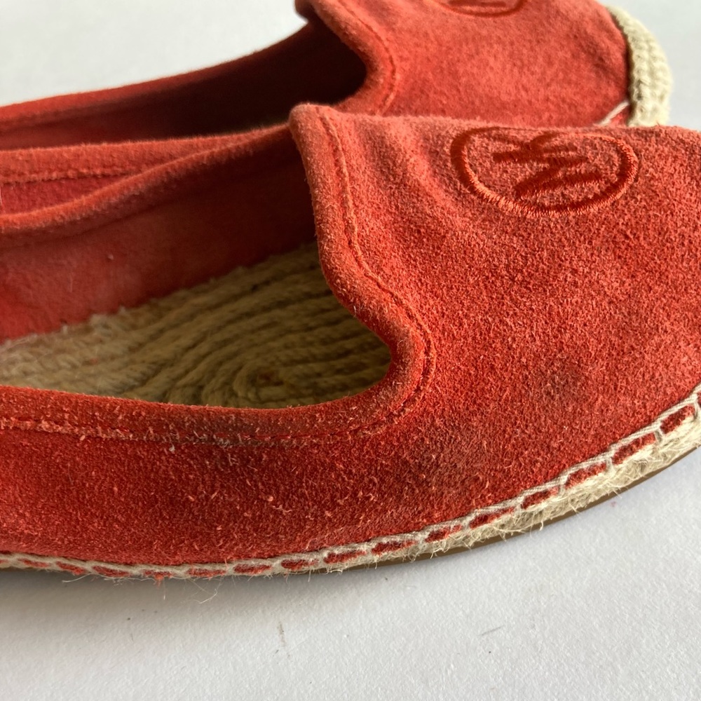 Michael Kors Red Suede Flats Espadrilles size 8.5 - Picture 4 of 13